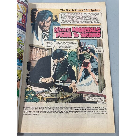 Gold Key The Occult Files Of Dr. Spektor #23 Dec 1976 Comics Bagged Boarded - Picture 5 of 6
